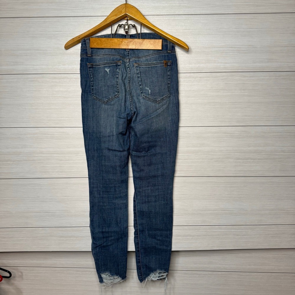 JOE'S JEANS Womens Size 26 Button Fly Distressed Skinny Jeans Medium Wash - Picture 7 of 7